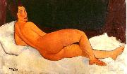 Amedeo Modigliani Nude, Looking Over Her Right Shoulder Spain oil painting reproduction
